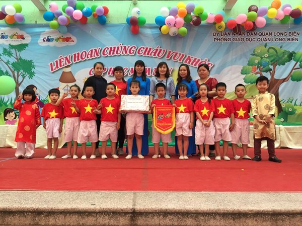 Trường mầm non Long Biên tham gia Liên hoan chúng cháu vui khoẻ cấp học mầm non 2016 - 2017